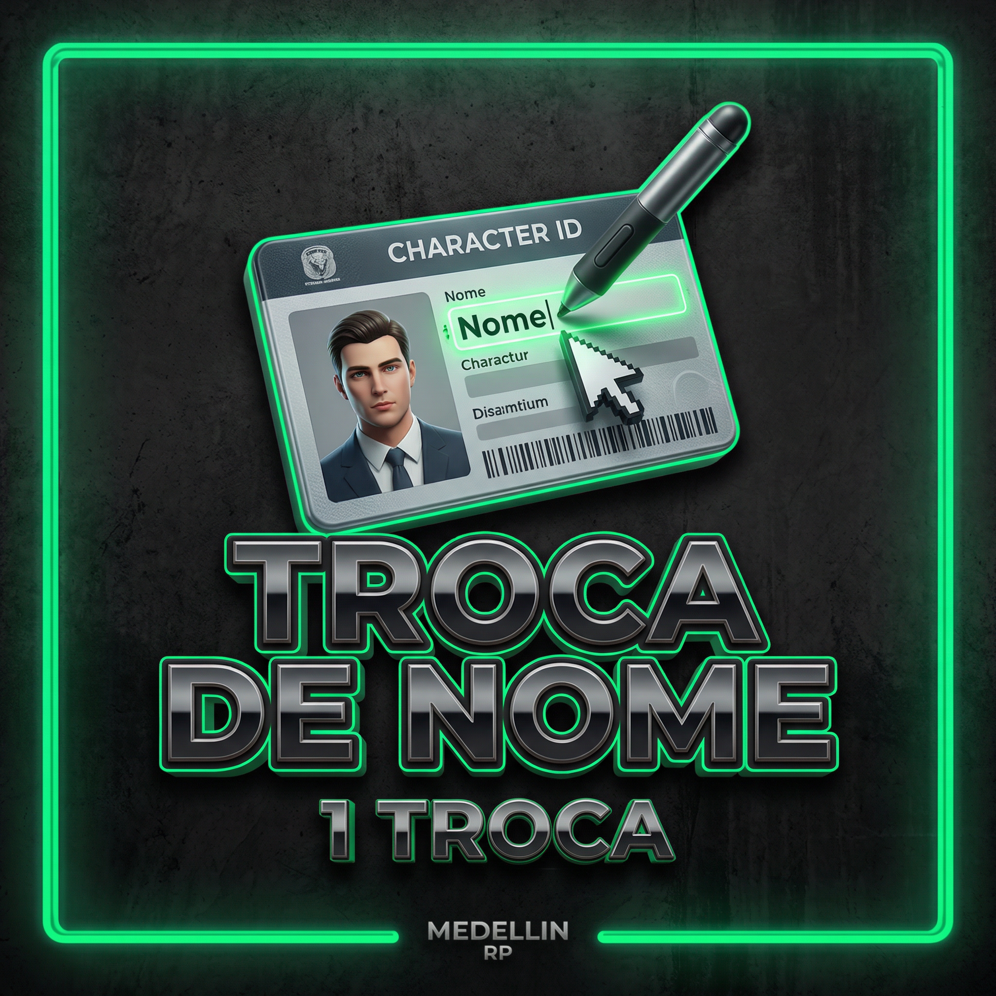 Troca de nome do personagem